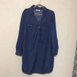 Cato denim dress knee length